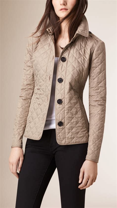 burberry quilted jacket for sale|burberry diamond quilted fitted jacket.